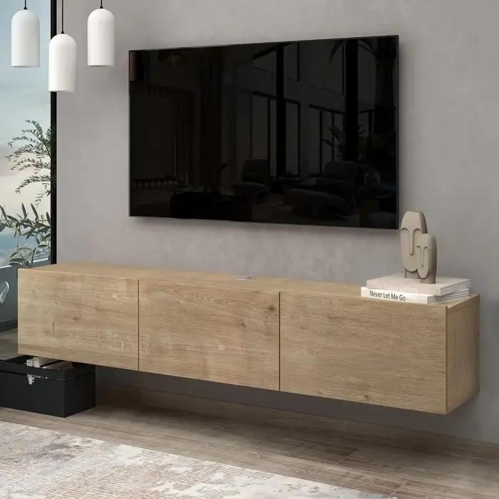 Meubles TV Atelier pour salon, meuble TV jusqu'à 75 pouces, meuble TV mural flottant, personnalisabl