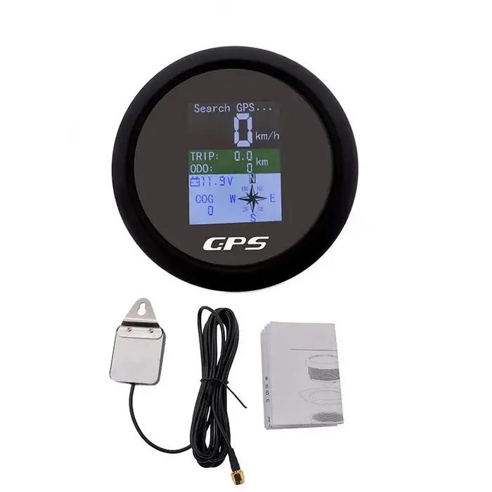 Compteur de vitesse GPS 85mm, odomètre, déclenchement réglable, voltmètre ODO COG, écran TFT, jauges