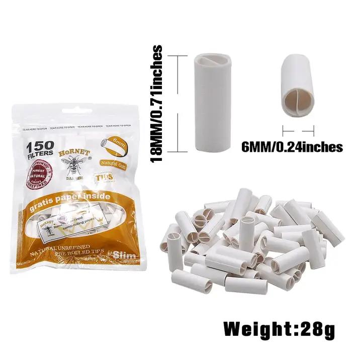 Embouts de filtre à Cigarette 5mm/6mm/7mm, pointe de papier à rouler naturel non raffiné, accessoires pour Cigarettes, nouveau