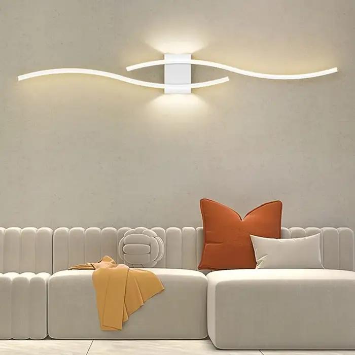 Moder mur LED lampe longue bande appliques TV fond éclairage décoratif pour chambre salon maison int