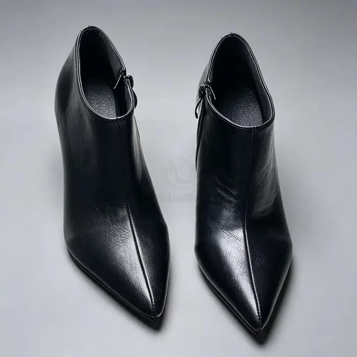 Bottines à talons fins de 10CM pour femmes, chaussures à bout pointu avec fermeture éclair latérale, grande taille, printemps automne, élégance intemporelle, bottes pour femmes, bottines de luxe, occasions spéciales, soirée élégante, cadeau parfait