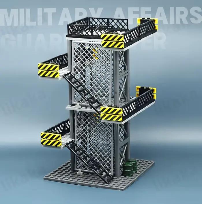 Blocs de Construction Militaire Tour de Garde Compatible avec Lego Jouets pour Enfants Occasions Spéciales Créativité Manuelle Jeu Stratégique