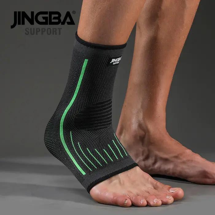 JINGBA SUPPORT 1 pièces Compression 3D sangle en Nylon ceinture protecteur de cheville Football
