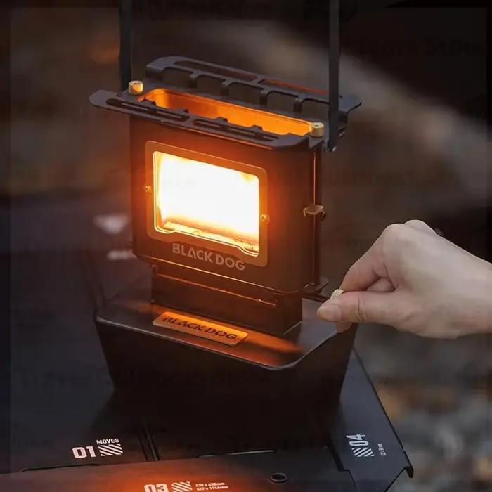 BLACKDOG Mini poêle de visualisation d'incendie rétro cuisinière d'affichage de table