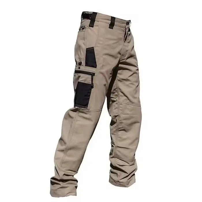 Pantalon de travail résistant à l'usure pour homme, Cargo droit multi-poches, pantalon tactique de J