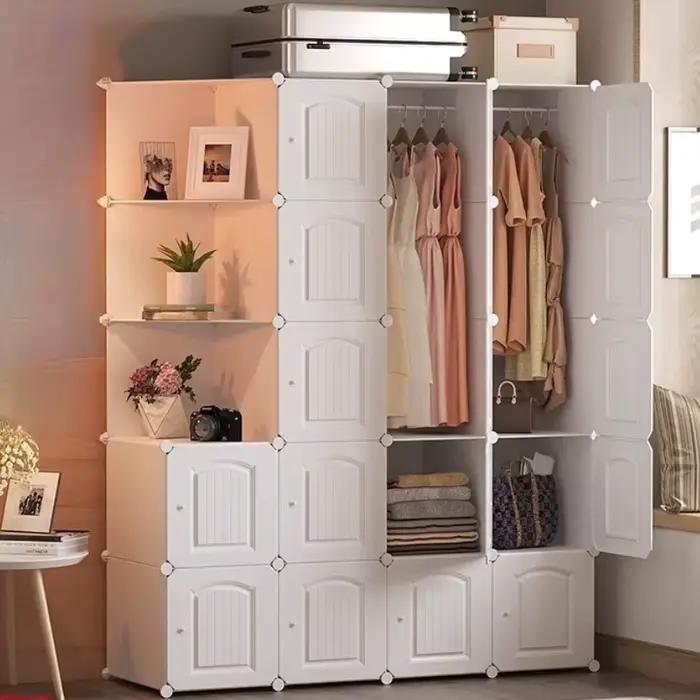 Chambre enfants porte-vêtements organisateur tiroir chaussure salon porte-vêtements étagères femmes Szafa Tekstylna Na Ubrania meubles