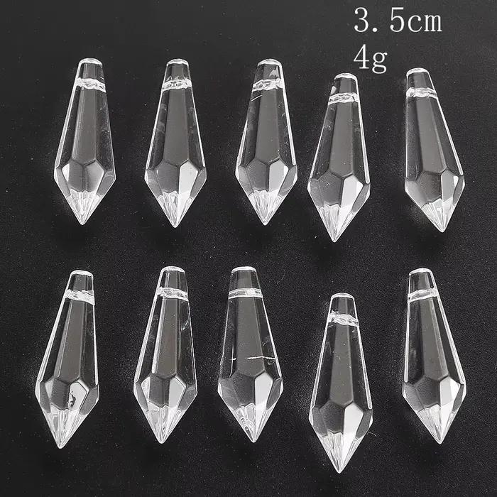 Muy Bien-Prisme en cristal de glace, lustre, pendentif en cristal, attrape-soleil, verre, goutte poi