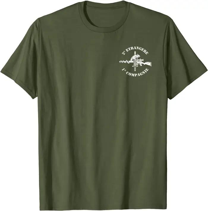 T-shirt de sniper des forces spéciales de la légion étrangère française Été Coton À Manches Courtes O-cou Hommes