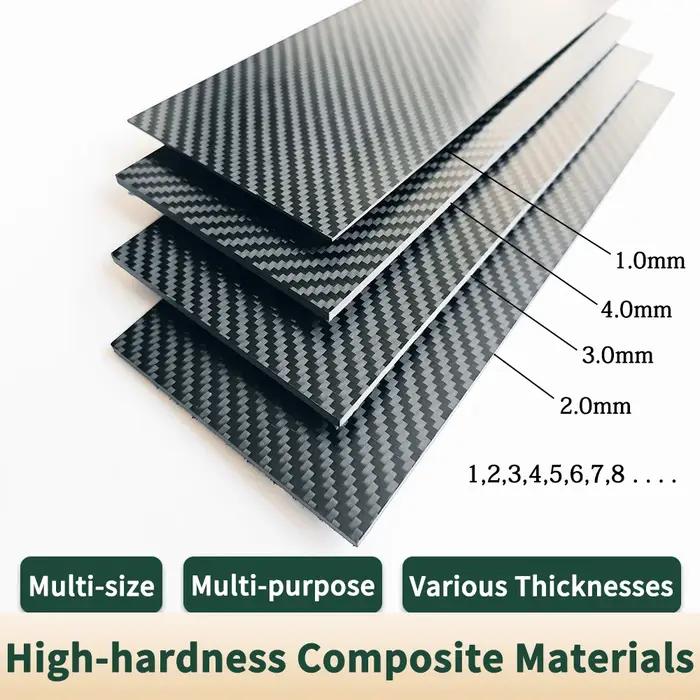 Feuilles de Fiber de carbone 3K 100mm x 250mm