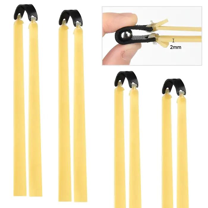 4 pièces 2.0mm épaissi puissant fronde élastique spécial pour la chasse Sport haute qualité Latex
