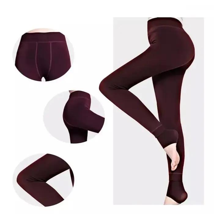 Leggings d'hiver chauds S-5XL grande taille femmes pantalons en velours chaud Leggins taille haute L