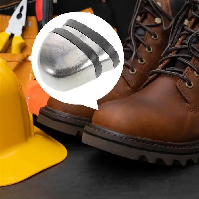 Embout pour bottes de travail couvre-chaussures en acier couvre-chef de pied garde de chaussures de sécurité protecteur de chaussure universel travailleurs Inserts bottes casquettes