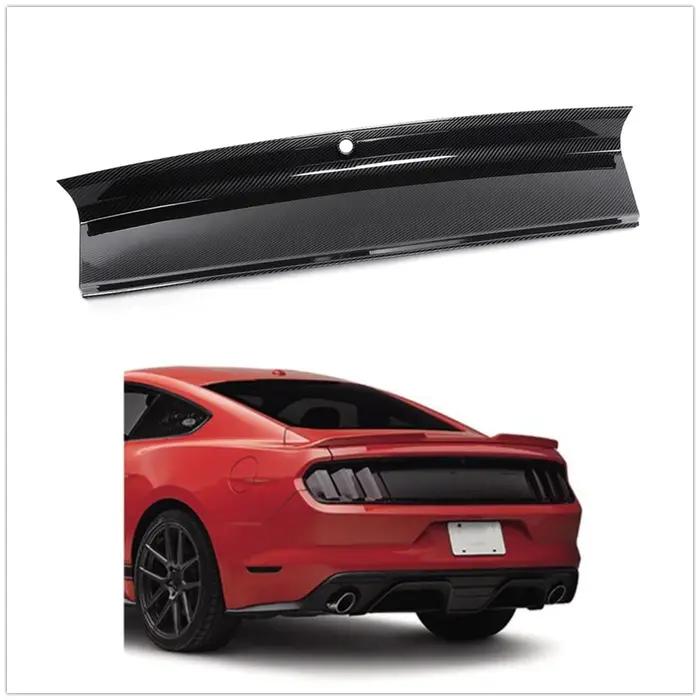 Garniture de panneau de pont de couvercle de coffre pour Ford Mustang 2015 2016 2018-2023 aspect Fib