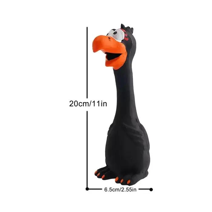 Jouet Grinçant Couinant en Latex pour Chiens Son de Poulet Jouets Durables et Sécuritaires Occasions Spéciales Chiots et Animaux Actifs