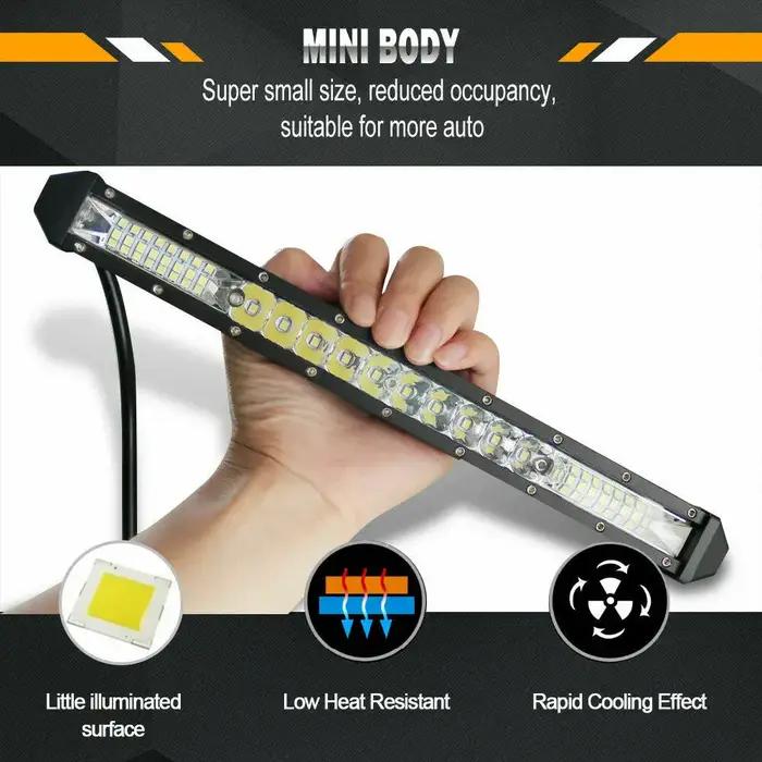 NLpearl Ultra mince 7-50 pouces barre lumineuse LED Spot hors route 4x4 LED barre lumineuse de trava