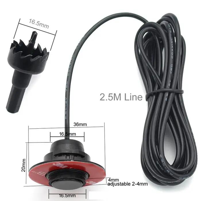 GreenY – capteur d'avion Original de 13mm pour pare-chocs arrière, capteur de stationnement de 16mm