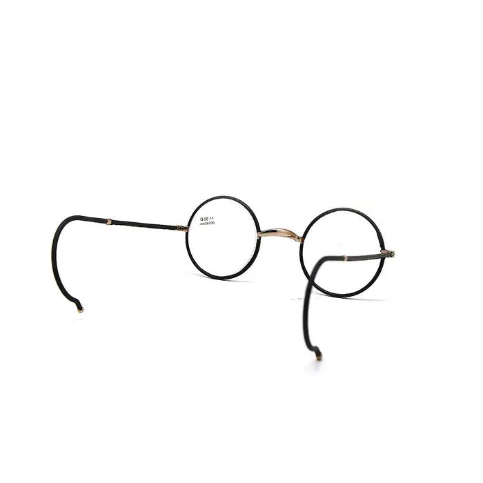 Lunettes de lecture rétro, monture ronde en métal + lecteur de poche portable 1.0 à + 3.5