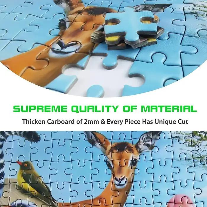 Puzzles du monde des animaux pour adultes, 1000 pièces, jeux de décoration pour la maison, Puzzle de sol amusant en famille, jouets éducatifs pour enfants