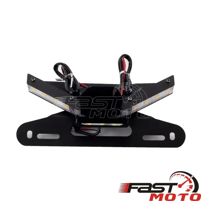 Support de plaque d'immatriculation en acier inoxydable pour Ducati Panigale V4R/S et Streetfighter V4 V4S V2 avec clignotants intégrés et rangement du garde-boue arrière élégant et sécuritaire
