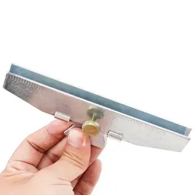 Outil de bâton de plume en acier de fletting de flèche, gabarit réglable pour flèche d'arc, bricolag
