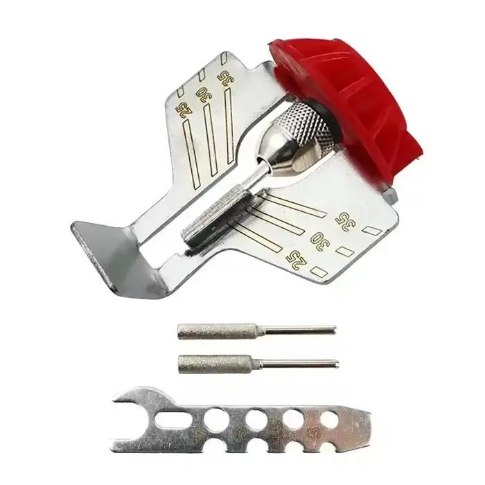 Kit d'affûtage de tronçonneuse en acier rapide pour tronçonneuse et outils de meulage à offrir pour bricoleurs et artisans travaux du bois