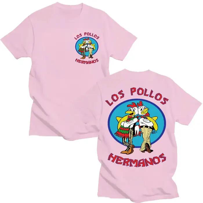 T-shirts de la série télévisée Breaking Bad Los Pollos Hermanos, T-shirt drôle des frères poulets po