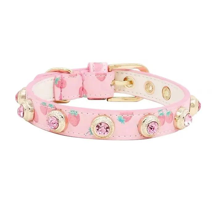 Collier pour chien blanc, rembourré Unique, en cuir véritable, avec rembourrage souple, pour petits,