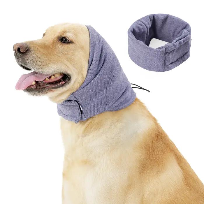 Hoodie apaisant pour chien avec cache-oreilles anti-bruit pour soulager l'anxiété - Bandeau doux pou