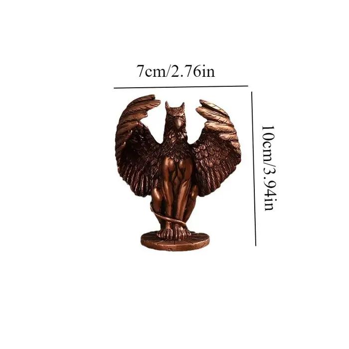 Petite statue en résine or motif griffon décoration de bureau cadeau occasion spéciale noël halloween sphinx légendaires
