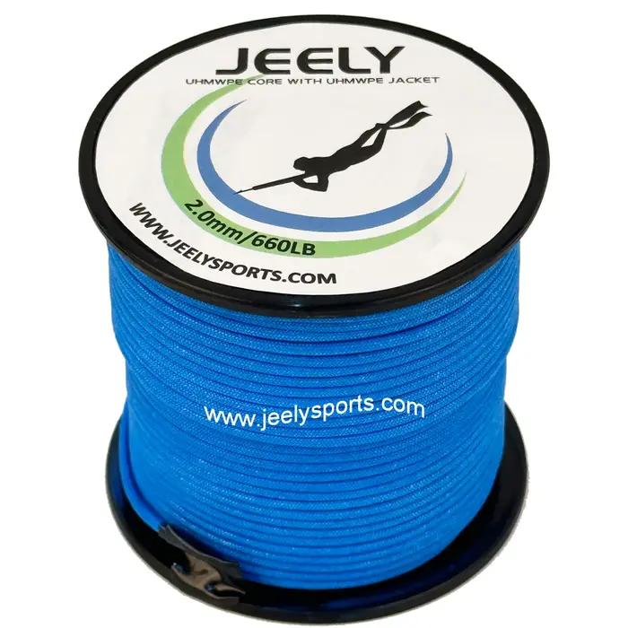 Noyau UHMWPE de 2mm 10m avec corde de gaine de couverture Uhmwpe pour ligne de pêche sous-marine