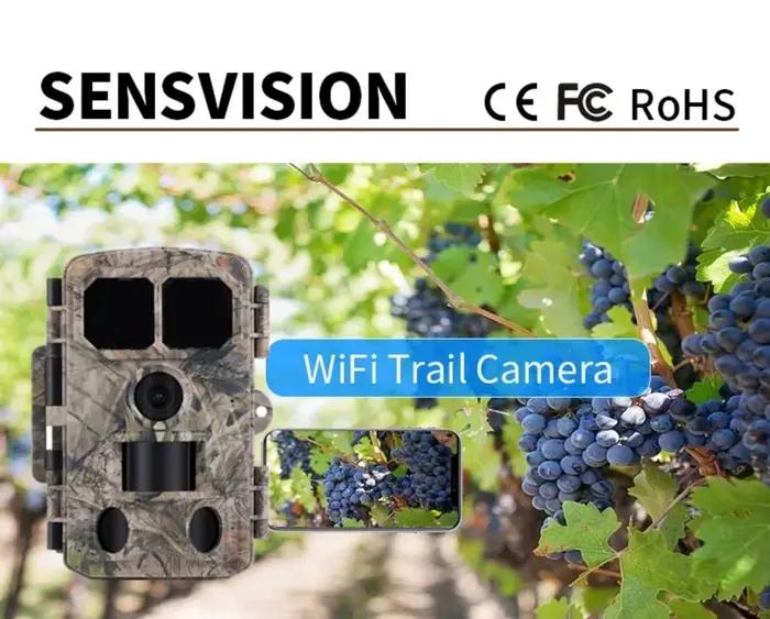 Caméra de chasse et de suivi des sentiers de la faune 4K 48MP