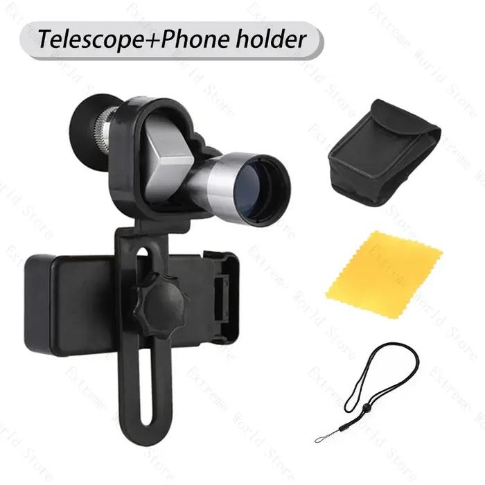 Monoculaire mini poche vision nocturne 8x20 zoom - télescope compact chasse camping randonnée