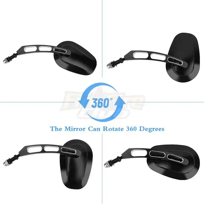 Rétroviseurs de moto rétroviseurs en verre rétroviseur latéral droit gauche pour Harley 883 1200 48