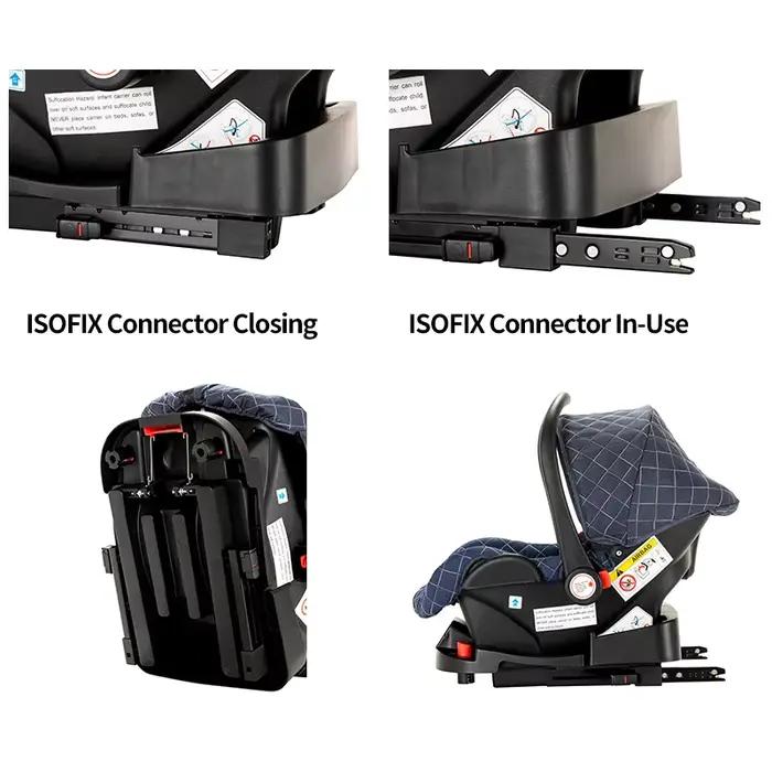 Landau de luxe 3 en 1, poussette pour bébé de paysage haut avec siège réversible, poussette pliante