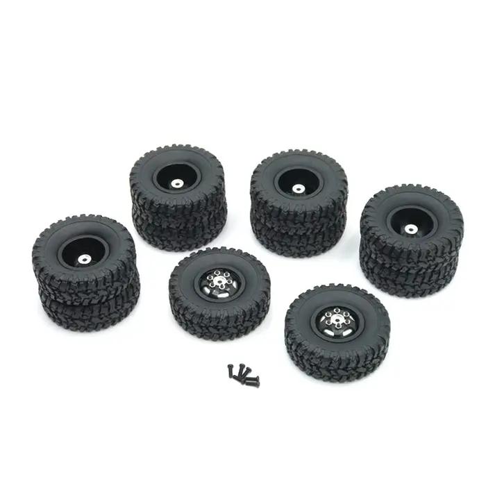 Pneus de roue, roues de rallye pour MN MN78 MN82 1/12 LC79 MN D90 D91 D96 99S WPL 1/16 C14 C24, moyeu de roue