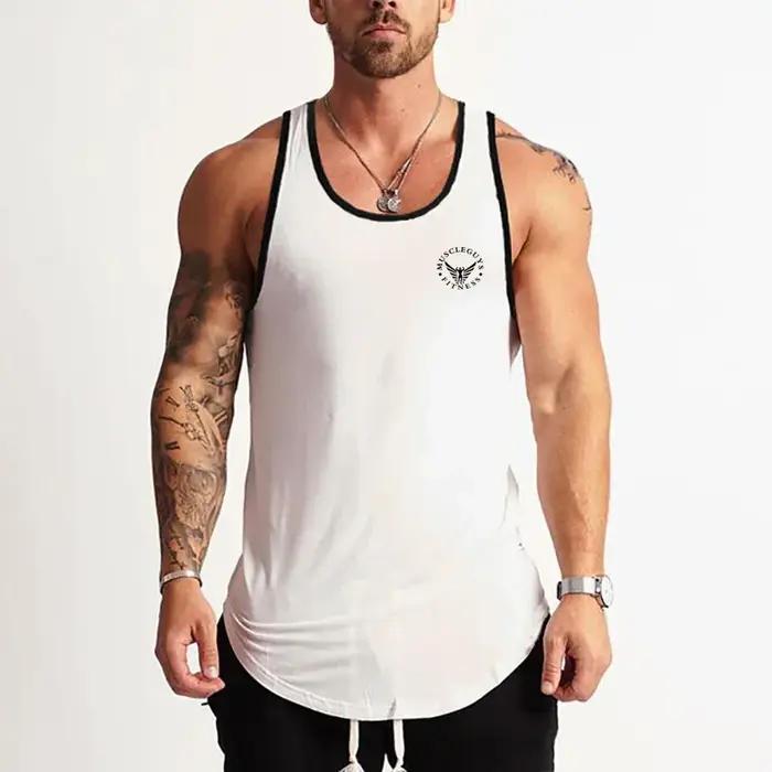 Gym musculation sport T-shirt entraînement Muscle gilet Fitness coton respirant sans manches