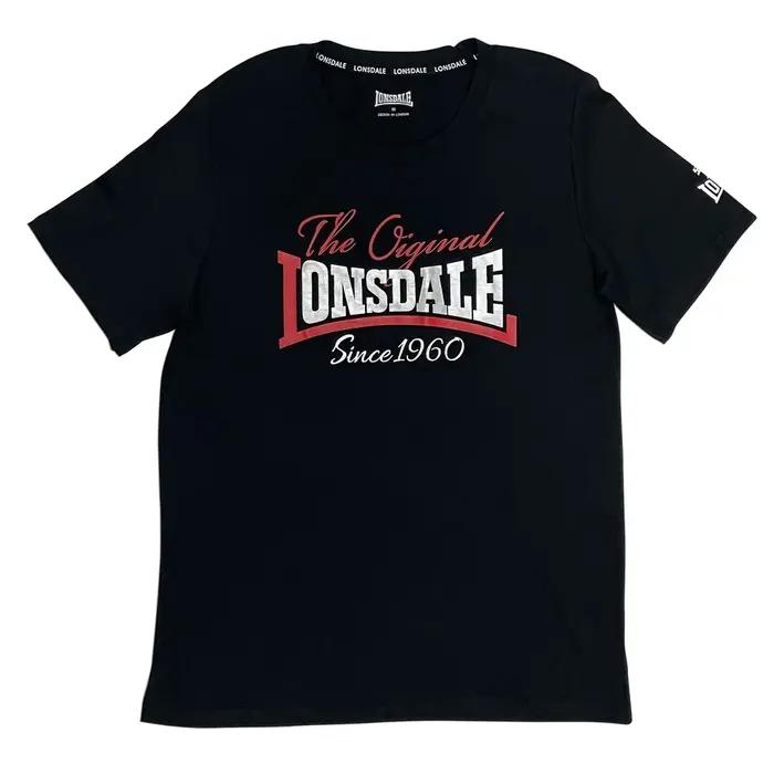T-shirt col rond en coton LONSDALE British Lion