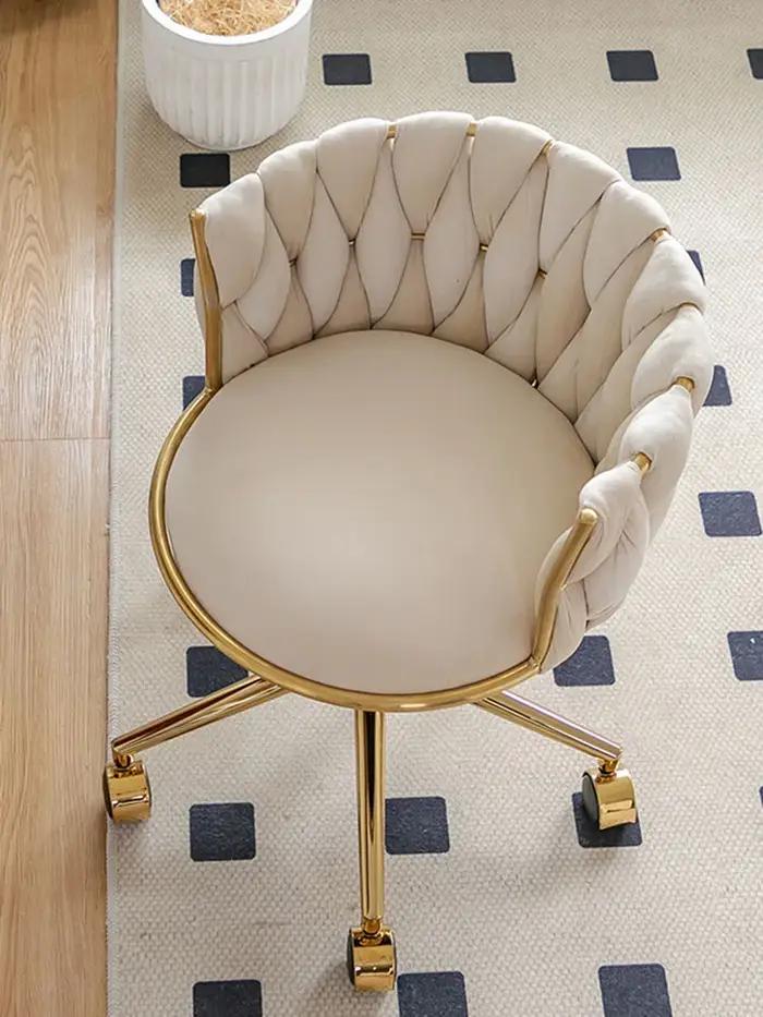Chaises de maquillage de luxe, meubles, tabourets de chambre à coucher, coiffeuse de maison, fauteui