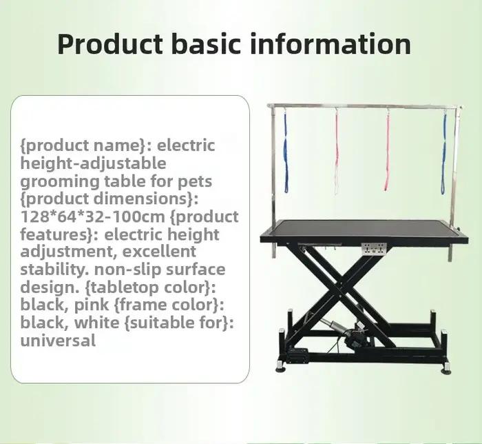 Efficacité de toilettage ultime : table