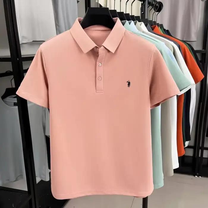 Polo d'été premium pour homme 2026, séchage rapide, respirant, décontracté, mode affaires, sport, manches courtes, vêtements pour homme