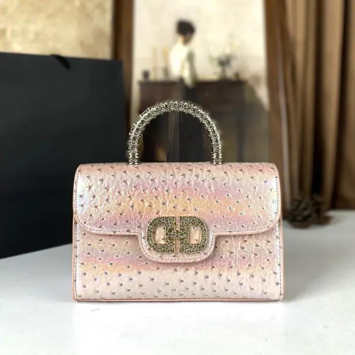 Sac à main à motif d'autruche en unité centrale pour femmes, sac fourre-tout décontracté et élégant pour toutes les occasions