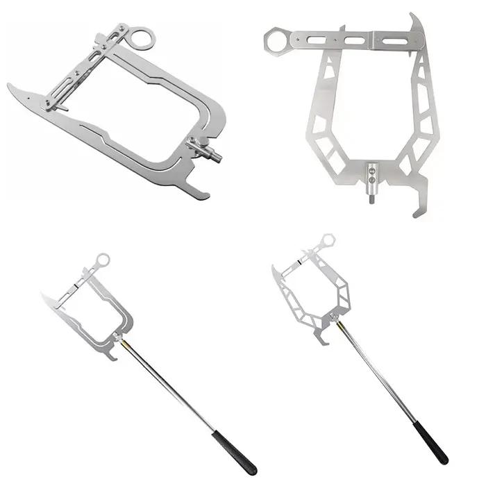 Outil manuel de tirage de corde longue portée pour cordage d'amarrage et crochets de quai, accessoire pour bateaux et kayaks