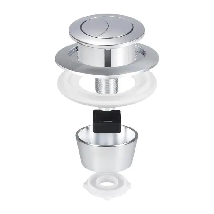 Double bouton de chasse d'eau, demi-poussoir complet réglable, bouton de réservoir d'eau de toilette