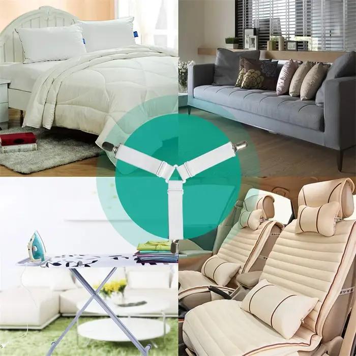 Sangles de drap de lit, attaches élastiques réglables, supports de draps pour housse de matelas, dra