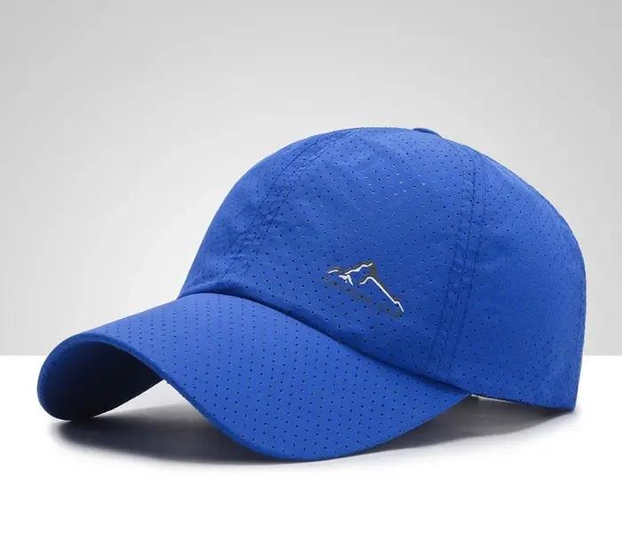 Chapeaux à séchage rapide unisexe protection solaire polyester casquettes de baseball printemps été décontracté