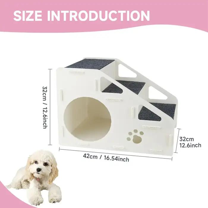 Rampes d'escalier sécurisées pour chiens, antidérapantes, pour chats, chaton en 4 étapes, maison pour lit haut, canapé, zone de jeu, petits, moyens et grands chats
