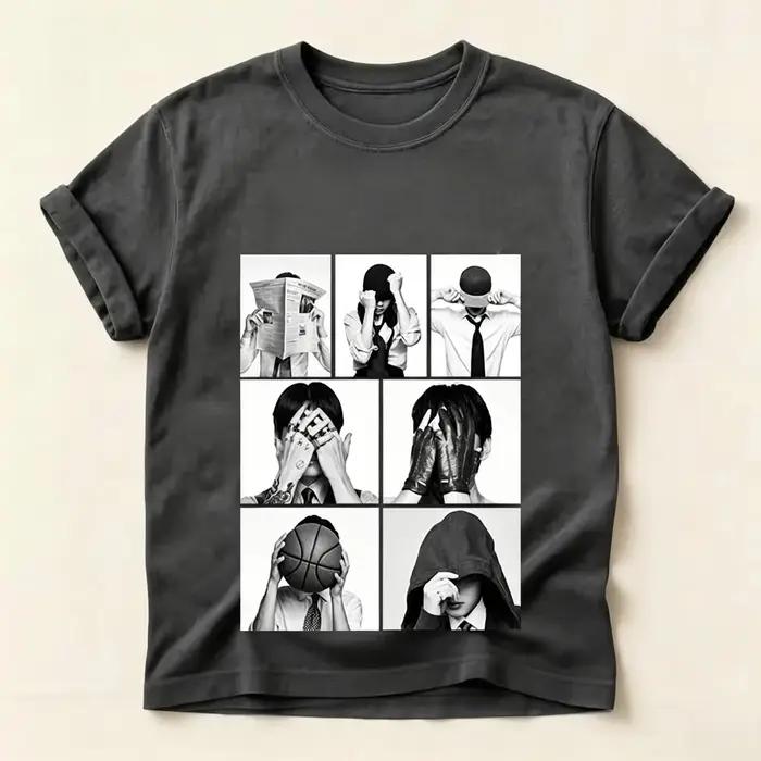 T-shirt Coréen Décontracté en Coton pour Garçon Occasions Spéciales Multicolore Polyvalent Pour Toutes Les Saisons