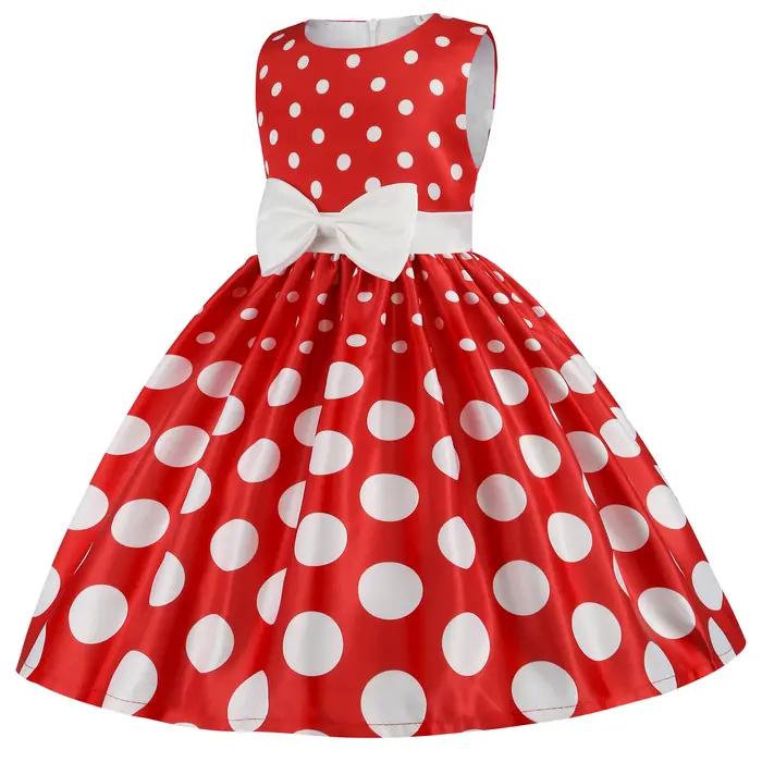 Nouvelle Robe pour Filles 2026 – Robe sans Manches en Tulle avec Pompons, Robe de Princesse en Dente
