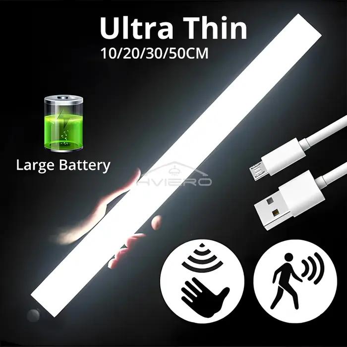Veilleuses rechargeables avec capteur de mouvement Usb, pour décoration de chambre, placard de maiso