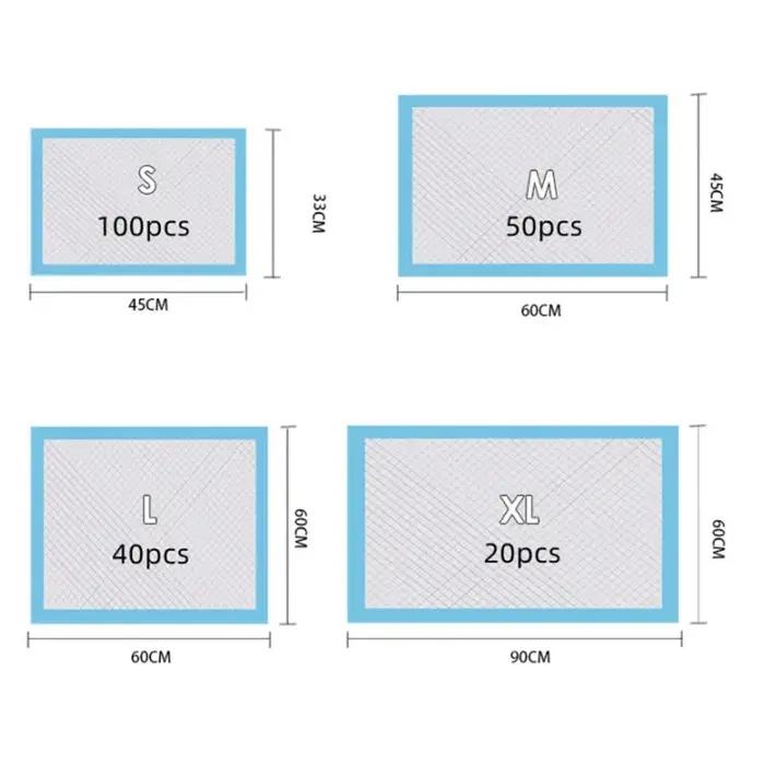 Couche-culotte Super absorbante pour animaux de compagnie, coussinets de pipi d'entraînement pour ch